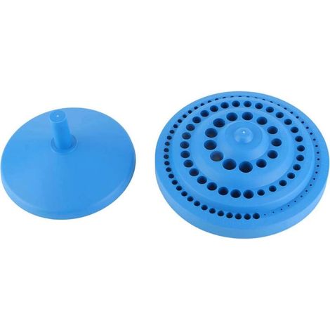 Drill Bit Storage Box – Round, Rigid Plastic Organizer for 100 Drill Bits (1 to 13 mm) (1/4)