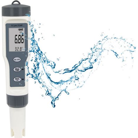 3-in-1 Digitaler Wasserqualitäts-Teststift: pH-Wert, TDS, Temperatur, hintergrundbeleuchtetes LCD-Display, tragbares ABS-Gehäuse mit Batterie, präzises Messgerät für Aquarium und Schwimmbad (1/5)