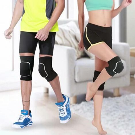 Paar Sport-Knieschoner, Schaumstoff-Knieschützer für Tanzen, Laufen, Radfahren, Yoga, Knieschoner (1/5)