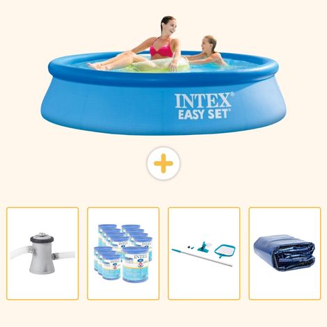 Intex Piscine Easy Set Ronde - 244x61 cm - 5-pièces  SCB93 (1/5)