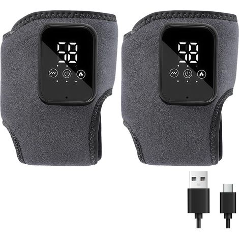 Masajeador De Tobillos - Compresión Térmica 3 Niveles 48-53-58 °C - Vibración 3 Niveles - Batería Recargable 2000 mAh - Para Alivio De Dolor Articular Y Relajación (1/5)