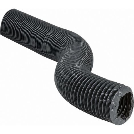 Flexibler Schlauch aus grauem PVC, Durchmesser 80 mm, Länge 20 m