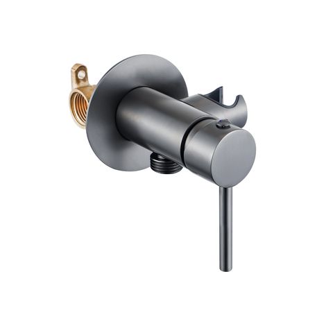 FugaFlow Eccelente Robinet mélangeur bidet Acces - avec support de douchette - gunmetal