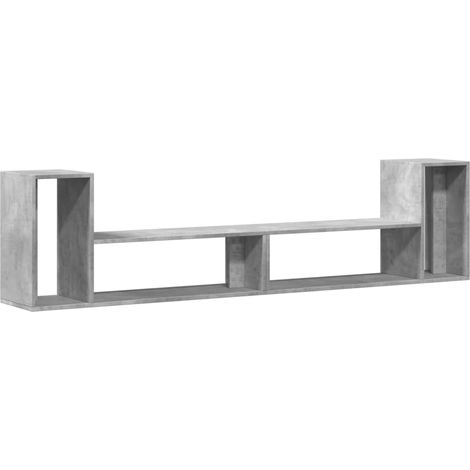 Meubles TV mural 2 pcs Meuble de rangement - gris béton 100x30x50 cm bois d'ingénierie fr2725 - Maison La Vie (1/5)