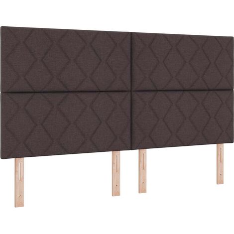 Cabecero Marrón Oscuro 180 cm tela vidaXL (1/5)