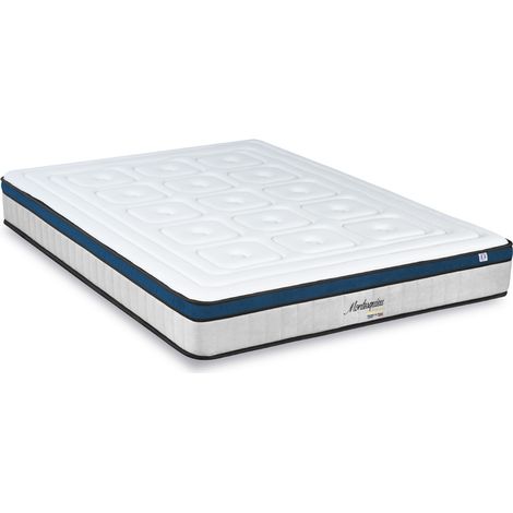 HYPSOM Matelas MONTESQUIEU 180x200 cm Ressorts ensachés & Mémoire de forme (1/5)