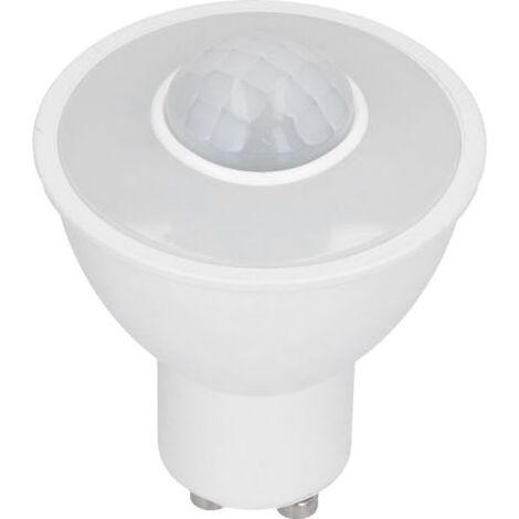 Ampoule GU10 ampoule de détection de corps infrarouge 5W 500LM ampoule LED pour plafond couloir AC100-240V lumière blanche (1/4)