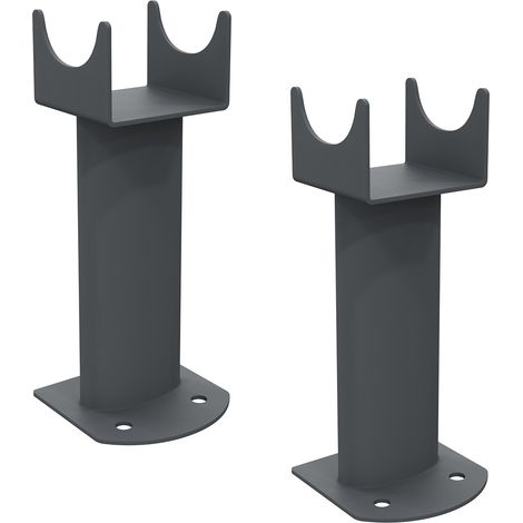 Floor Mounting Brackets for Oval Radiator 2PC/Set Anthracite (1/5)
