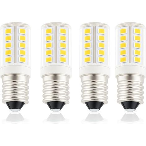 4PCS Ampoule E14 LED 3W, Équivalent 40W, 300lm, Blanc Chaud 3000K, Non Dimmable, Base en Céramique, Éclairage Intérieur Économe en Énergie, Remarque : L’emballage contient des ampoules E14. (1/5)