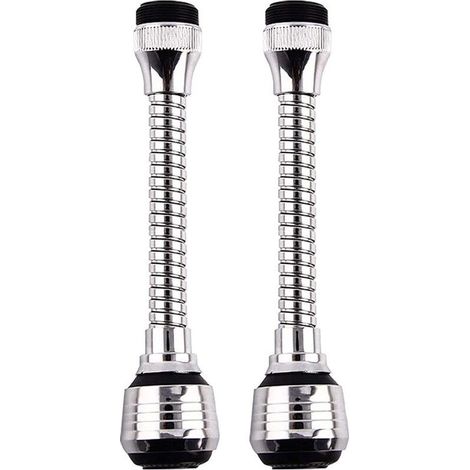 Memkey – Rallonge robinet 2 pièces – Filtre d'extension pivotant 360° – Douche à économie d'eau – Facile à nettoyer pour éviers de cuisine et salle de bain (1/5)