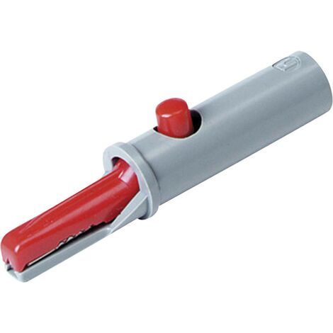 Pince crocodile 6 A rouge Hirschmann Test & Measurement 930126101 Plage de serrage max.: 6 mm Longue (1/5)