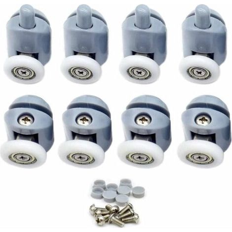 8 Roulettes Porte Douche pour Cabine Salle Bain (1/5)