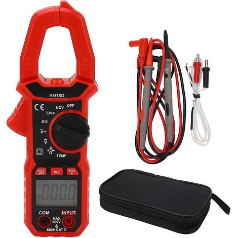 Digitales Zangenmultimeter mit 6000 Zählern, hoher Genauigkeit, AC/DC-Strom-, Spannungs-, Kondensator-, Widerstands- und Diodenmessung