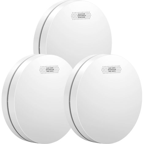 Détecteur de fumée Aroha Safety Pro - Batterie 10 ans - Détecteur de fumée - Alarme incendie - 3 pièces (1/5)