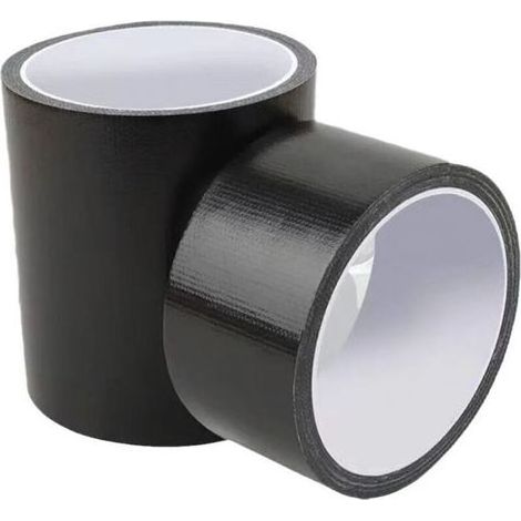 1pcs ruban adhésif étanche en fibre ultra résistant, anti-fuites, auto-fixant, noir, 10 m x 5 cm (1/4)