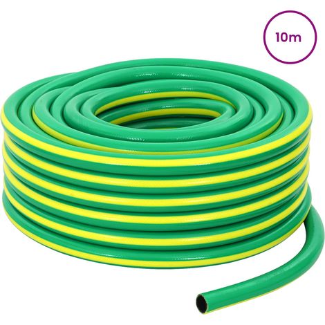 Maison Exclusive - Tubo da Giardino 5-Ply Verde e Giallo 1 / 2'' 10 m PVC