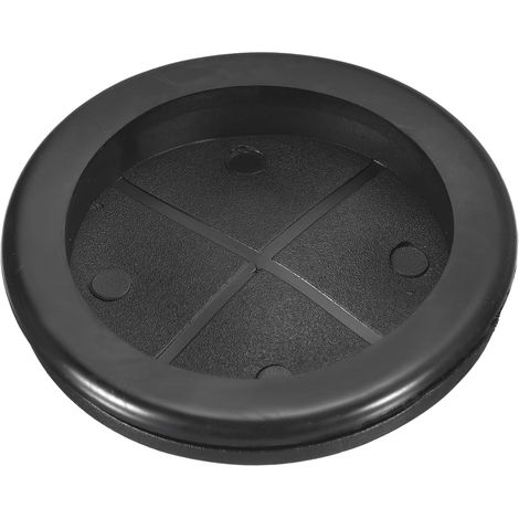Passe-fils En Caoutchouc 2-9/16" (65mm) Trou De Perçage, 2-3/16" (56mm) ID Bouchons De Trou À Simple Face Joint D'étanchéité Pour Protection De Câble De Pare-feu, Noir (1/5)