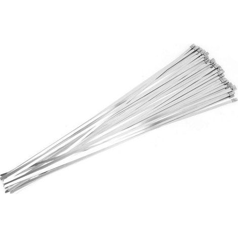 Lot 100 attaches câble acier inoxydable – 4.6×450 mm – Zunate (1/5)