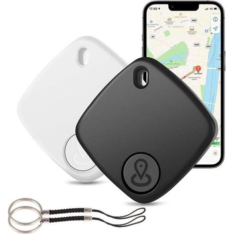 Traceur GPS Bluetooth 4G compatible avec l'application Localiser d'Apple (iOS uniquement), lot de 2 (1/5)