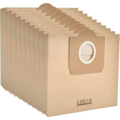 10 sacs en papier filtre pour aspirateurs Karcher Karcher 6.959-130 A2204 WD3300 MV3 (1/5)