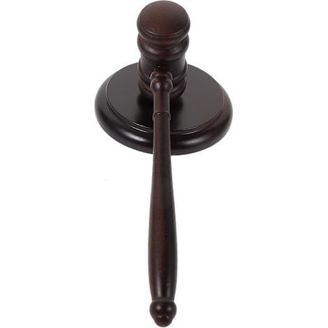 Marteau de juge en bois, marteau de juge, outil pédagogique, marteau à frapper avec socle