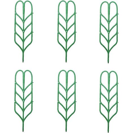 Ensemble de 12 supports pour plantes grimpantes en forme de feuille