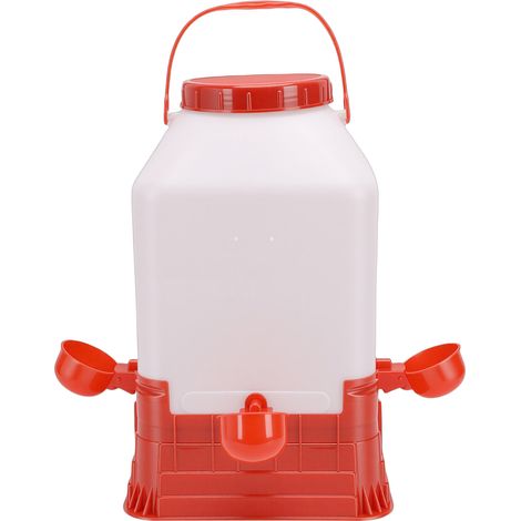 Abreuvoir pour volailles 10L plastique robuste facile à nettoyer anti-gaspillage pour poules et canards (1/4)