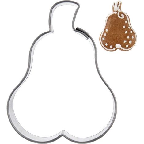 Tagliabiscotti a forma di pera in acciaio, 4,5 cm (1/5)