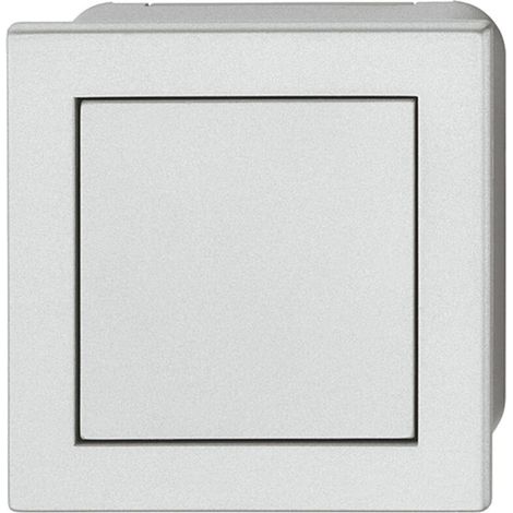 Poignée coquille carrée à encastrer et visser avec clapet à pression pour ouvrir en plastique gris aspect aluminium Meuble Cuvette Cuisine Porte coulissante Tiroir Placard Invisible (1/4)