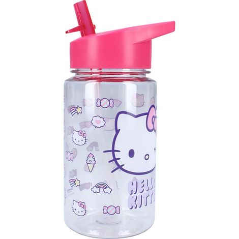 BOTELLA PP CON PAJITA 450ML HELLO KITTY DRINK UP