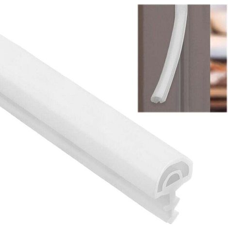 10m Blanc Pvc Isolation Phonique Joint Caoutchouc Porte, Isolation Sonore De Porte En Bois, Phoque Anti-Collision, MatéRiaux Respectueux De L'Environnement Et éLastiques, Largement UtiliséS (1/4)