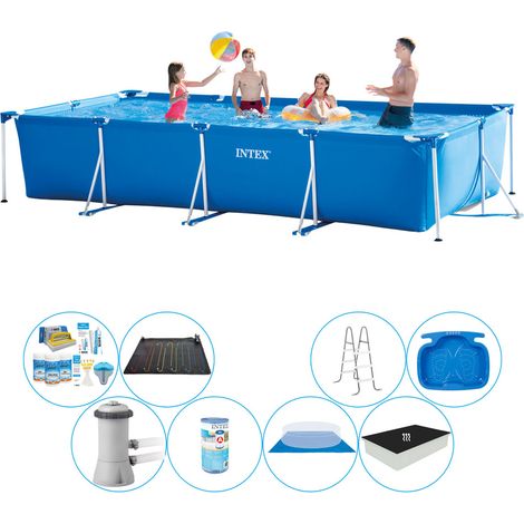 Intex Piscine Tubulaire Rectangulaire - 450x220x84 cm - 8-pièces S20078 (1/5)