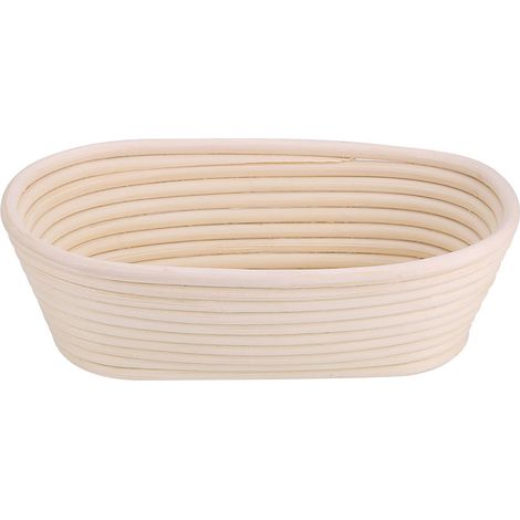 Panier de pousse à pain en rotin naturel non blanchi, fait main, kit de cuisson, 25x14,5x8 cm (1/5)