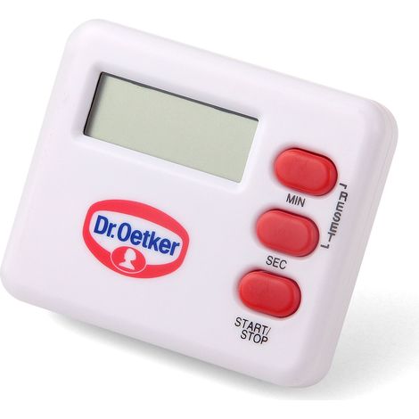 Dr.Oetker Timer da cucina digitale classico 5x6 cm in bianco, 5 x 6 x 3 cm (1/2)