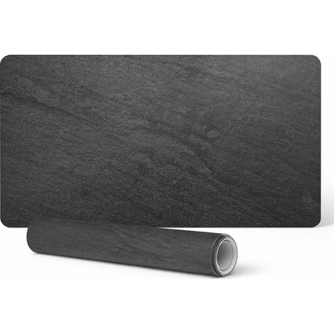 Alfombrilla de escritorio con textura de piedra para teclado y accesorios, 90x45 cm.