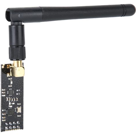 Module de communication émetteur-récepteur sans fil 2,4 GHz NRF24L01+PA+LNA 1100 m avec antenne SMA (1/5)