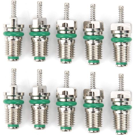 Noyau de Valve de climatisation,10 pièces de noyaux de Valve declimatisationdeVoiture Aiguilles résistantes à Haute Pression pour Le réfrigérant R134A (1/5)