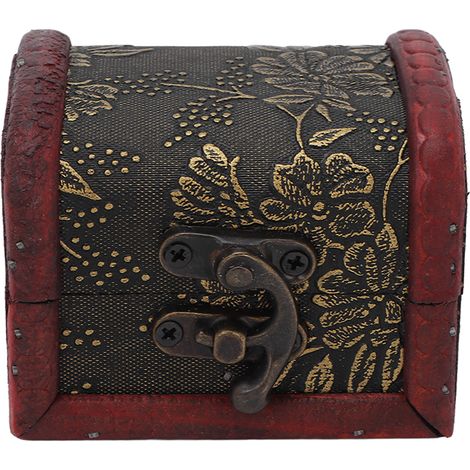 Multifunctional Retro Storage Box Hair Accessory Jewelry Storage Antique Wooden Organizer Case (1/5)