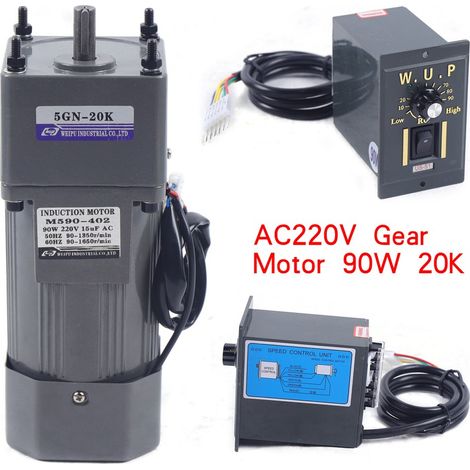 Moteur à engrenages 20K avec régulateur de vitesse Moteur électrique Gear Motor 13nm 0-67 tr/min 90W