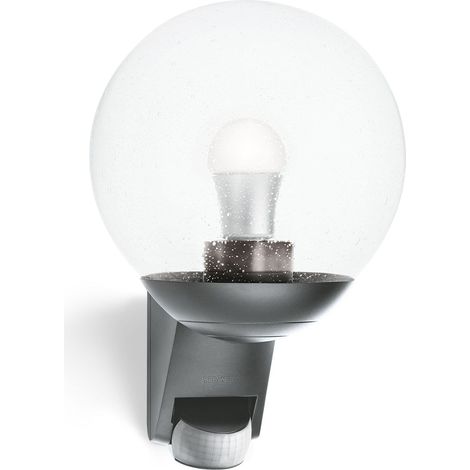 Lampada da parete per esterni Steinel L 585 Antracite, movimento a 180 ° e portata max. 12 m