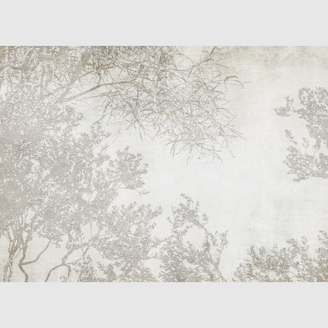 Papier peint intissé - Silhouettes de branches - 375x270 cm (1/2)