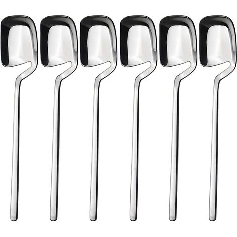 Cuillère À Café - En Acier Inoxydable - 14,2 cm - Pour Expresso Et Thé Turc - Lot De 6 (1/5)