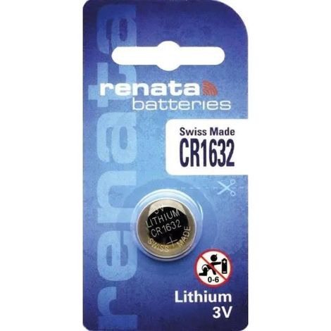 Pile bouton renata CR1632 lithium 3 volts 137 mAh