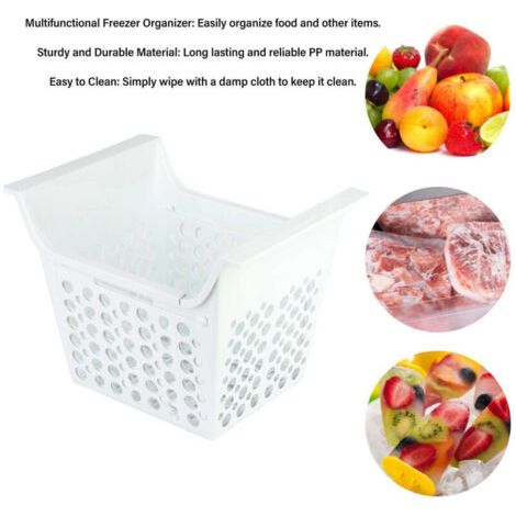 Panier organisateur pour congélateur coffre – Panier modulable en polypropylène – Charge 10-15kg – Longueur ajustable pour rangement optimisé