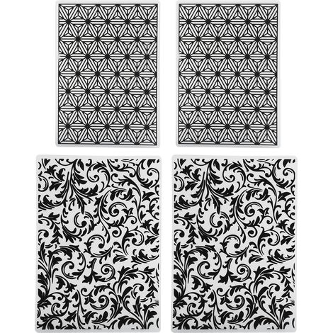 4PCS Plastic Embossing Folders Template DIY Card Making Scrapbooking Paper Tools (1/5)