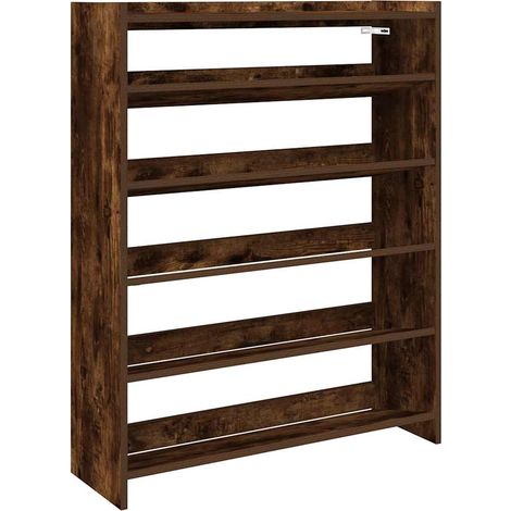 Maison Exclusive - Zapatero madera contrachapada roble ahumado 80
