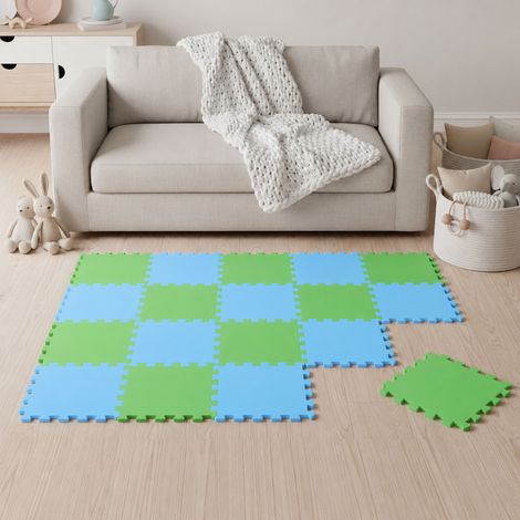 18 Tapis de Sol épais pour Bébé Enfant - 30x30 Dalles Puzzle Carré en Mousse EVA (1/5)