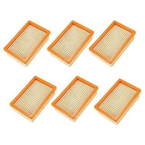 Lot de 6 Filtres pour Aspirateur Karcher MV4 MV5 MV6 WD4 WD5 WD6, PièCes de Rechange Filtre HéPatique (1/4)