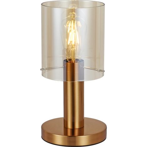 Lampada da tavolo Sardo 1 E27 ottone italux TB-5581-1-BRO+AMB