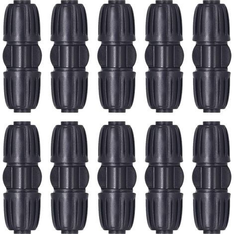 10 pièces connecteurs droits connecteurs goutte à goutte raccords de tuyau d'eau 16mm PE tuyau tuyau d'eau goutte à goutte système d'irrigation H291 (1/5)